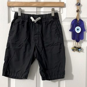 🧿 4 for $20 H&M Boys Shorts Size 8 in Black with Functional White Drawstring